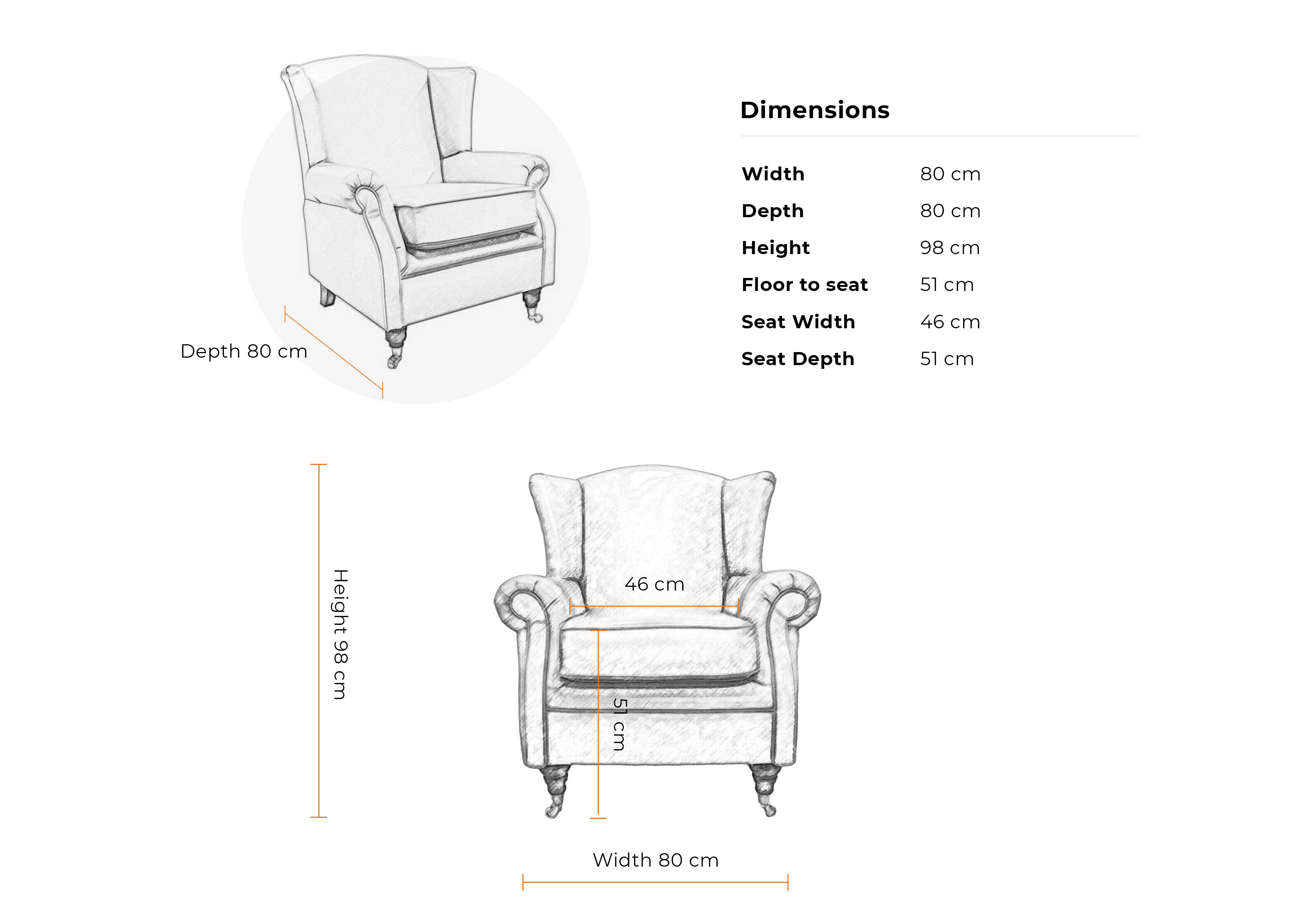 Dimensions-1-seater-Buttoned-Queen-Anne-Chair