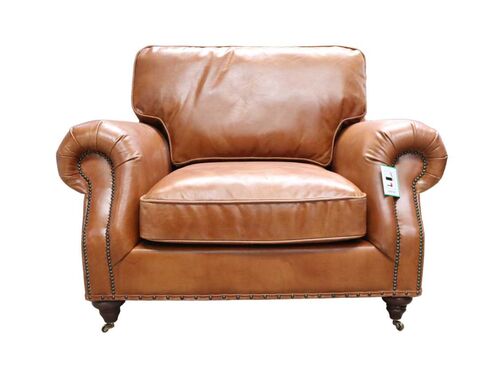Westminster Vintage Tan Distressed Leather Armchair