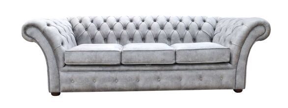 Chesterfield Balmoral 3 Seater Sofa Settee Oakland Taupe