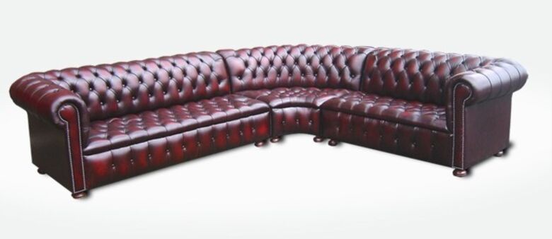 Chesterfield Corner Sofa Unit (with arm)