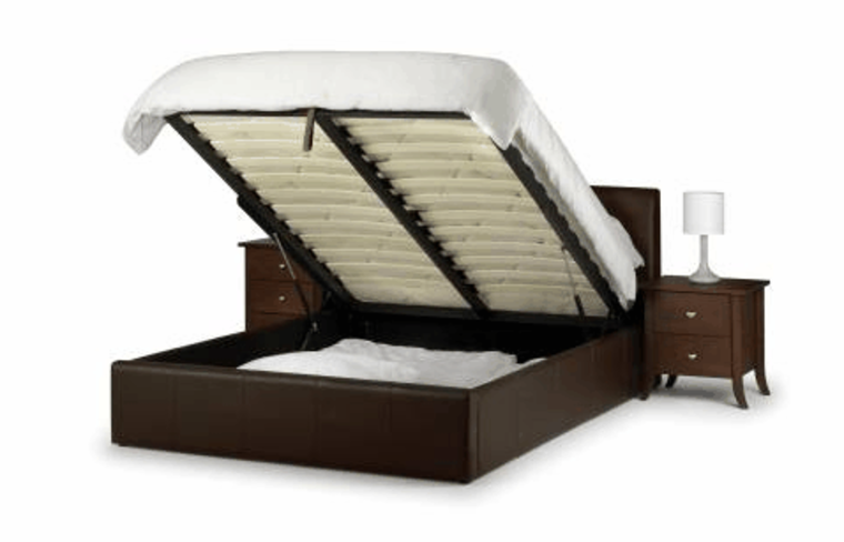 Vienna Leather Storage Bed
