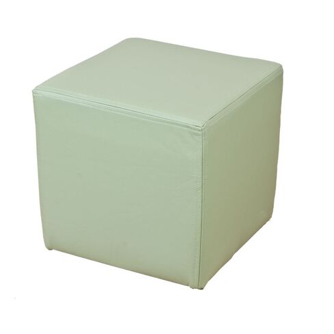 Exclusive Designer Footstool Cube Pouffe Mint Green