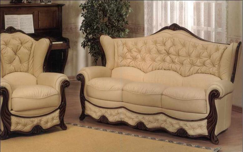 Christina Genuine Italian Leather Sofa Settee