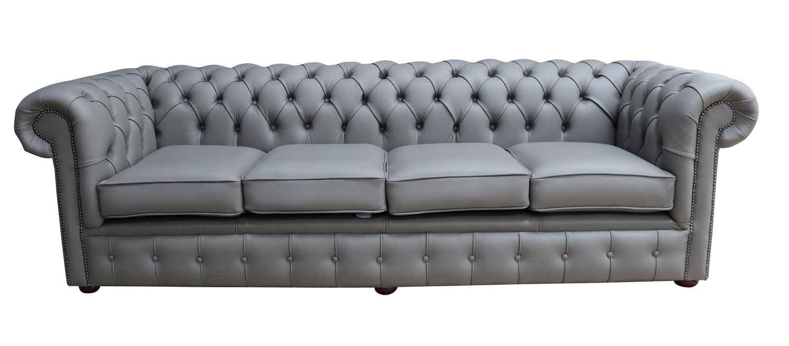 Elevate Your Living Room with a Cozy Grey Chesterfield Sofa from England  %Post Title