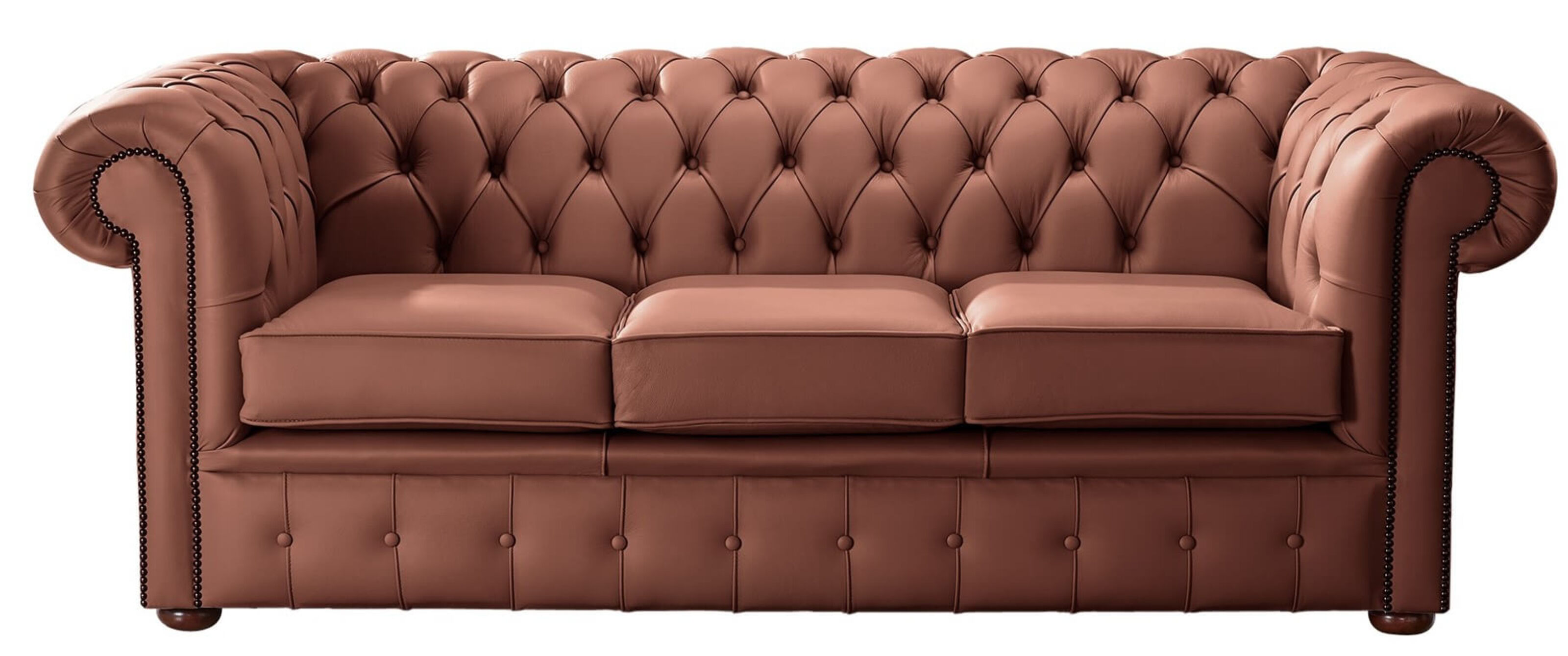 chesterfield handmade leather shelly spice 3 seater sofa settee