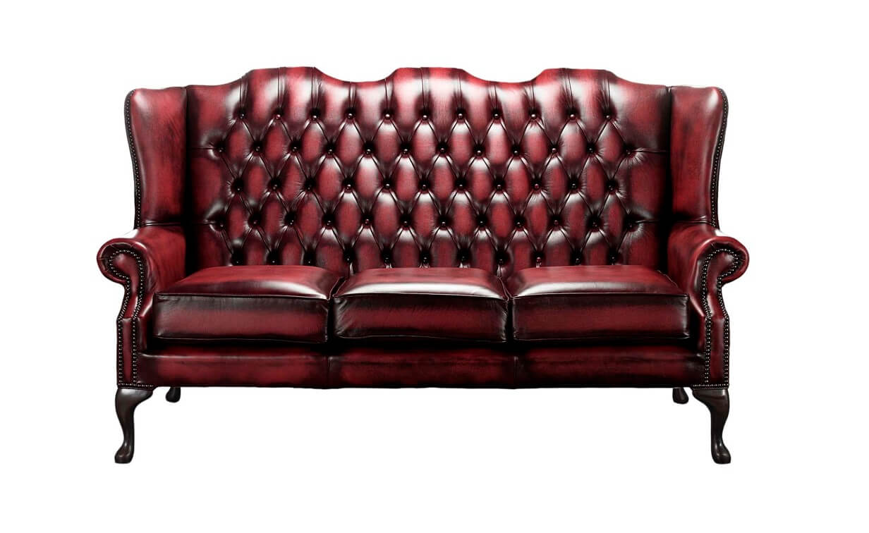 chesterfield high back mallory 3 seater sofa