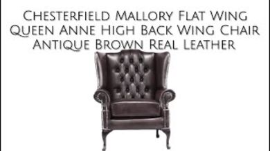 Chesterfield Stamford Offer High Back Wing Chair Footstool