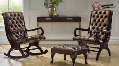 Chesterfield York Slipper Chair Cream Leather