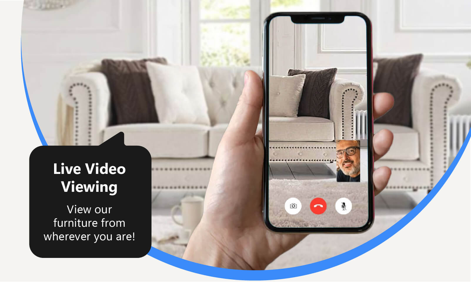 FREE Personalised Virtual Live Video Viewing at Designer Sofas 4U