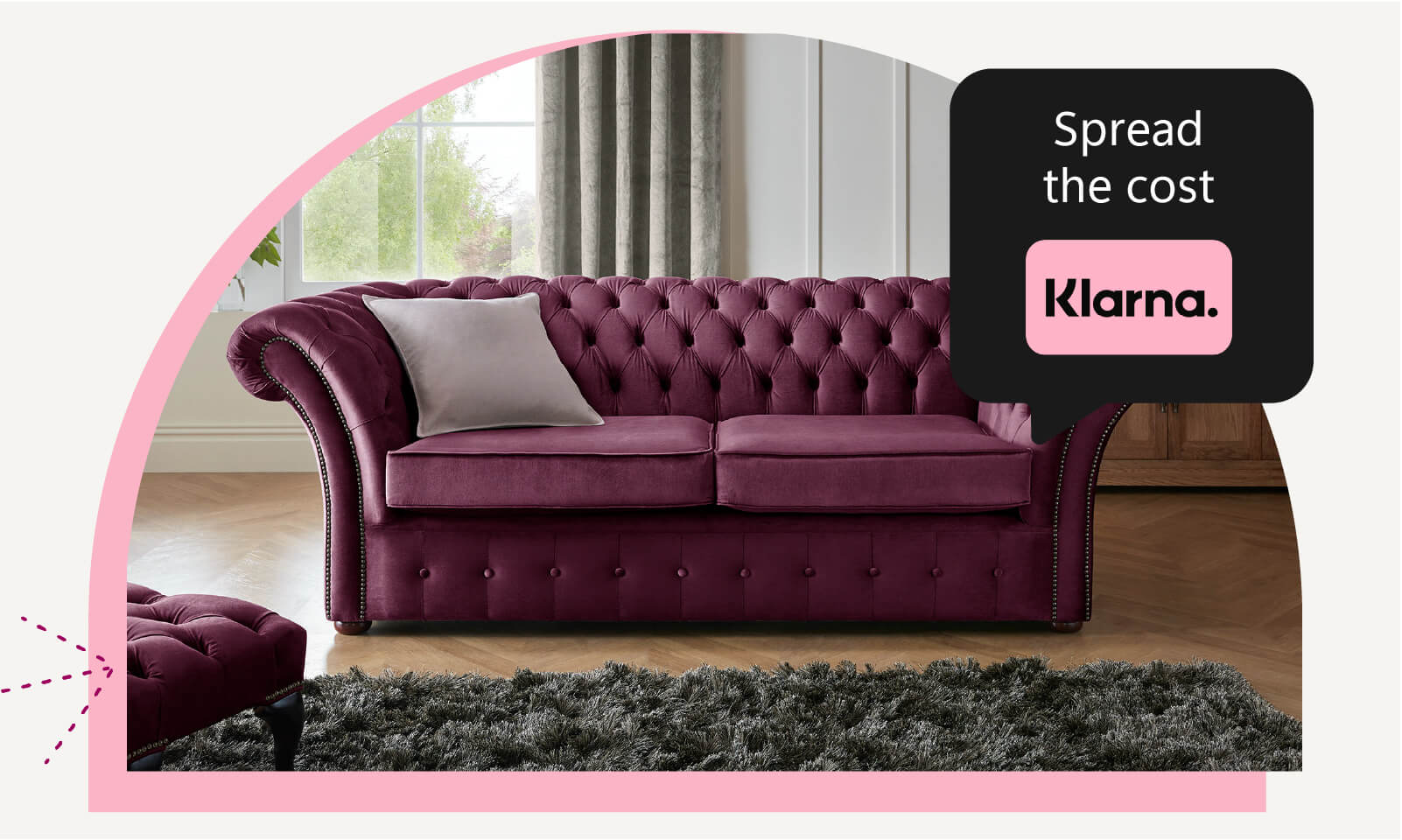 Klarna interest free finance for furniture