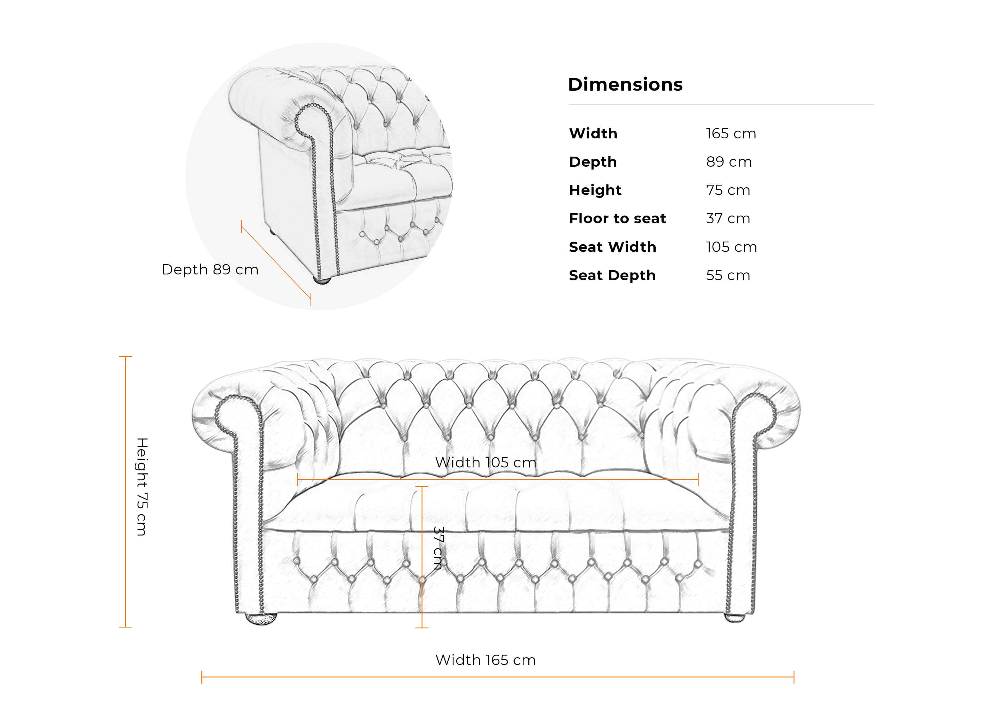 Dimensions-2-seater-buttoned-chesterfield-sofa