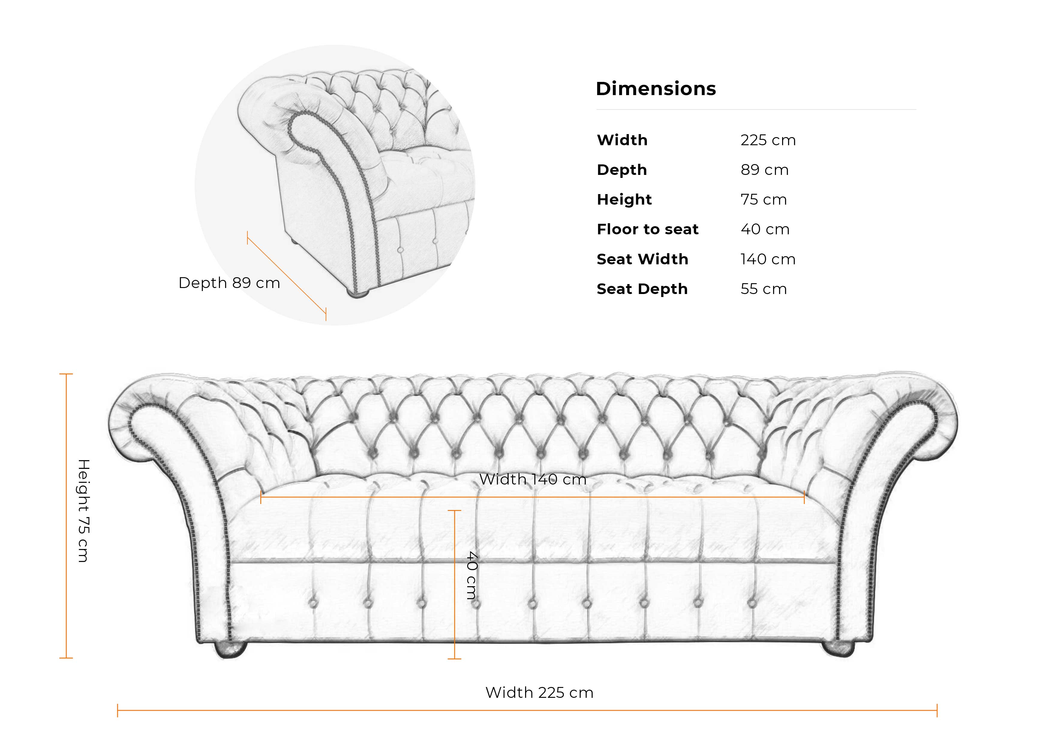 Dimensions-3-seater-buttoned-chesterfield-sofa