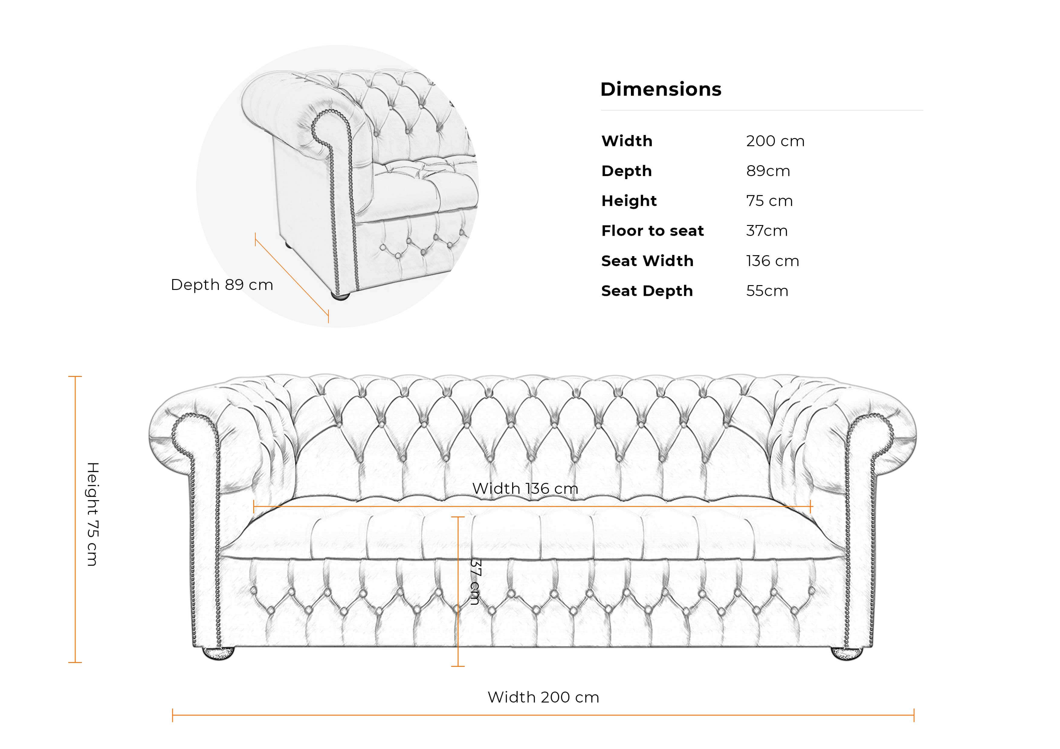 Dimensions-3-seater-buttoned-chesterfield-sofa