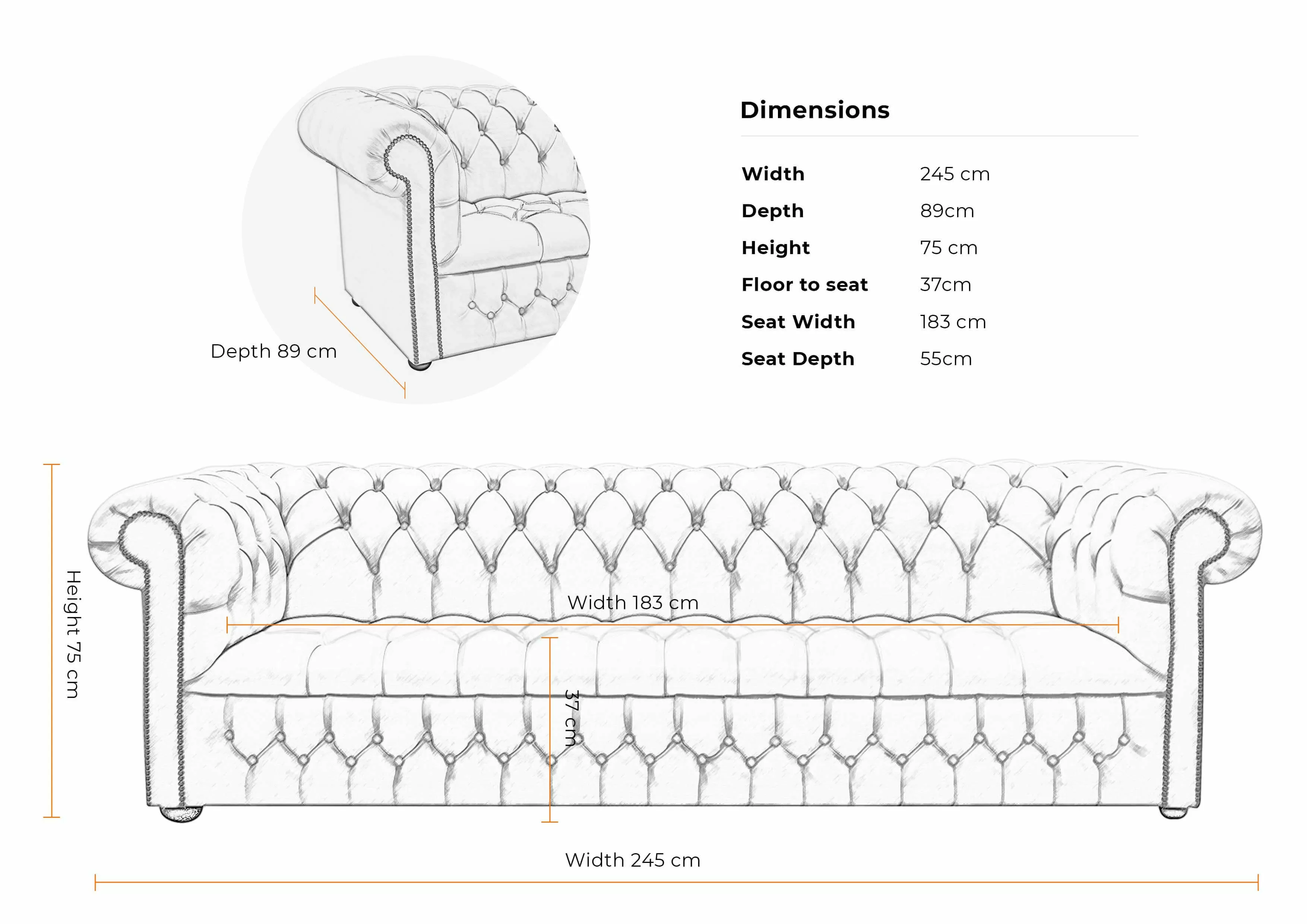 Dimensions-4-seater-buttoned-chesterfield-sofa