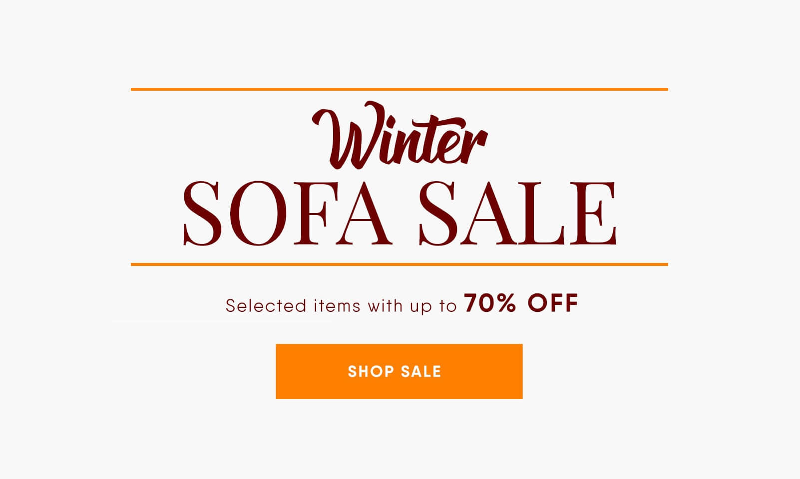 Winter Sofa Sale