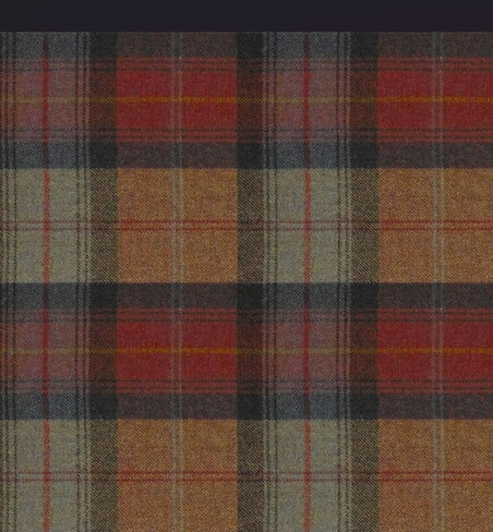 Wool Plaid Orchard Fruits