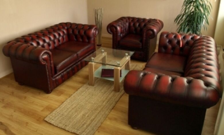 Antique Leather Chesterfield Sofa Sets - Designer Sofas 4U