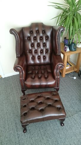 Chesterfield Ann Wing Chair Leather - Designer Sofas 4U Customer Picture