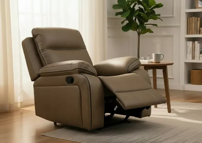 Jacob 1 Seater Reclining Cinema Armchair Tan