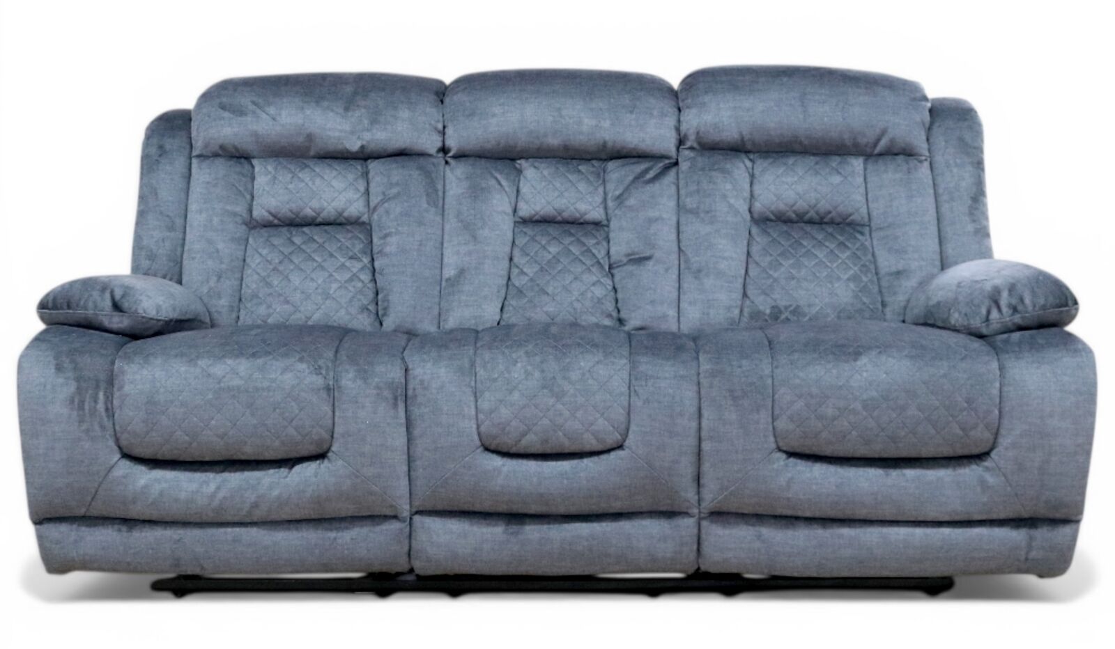 Kelly 3 Seater Electric Recliner Grey Fabric Sofa