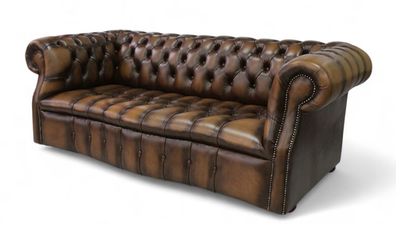 Chesterfield Darcy 3 Seater Leather Sofa Antique Tan