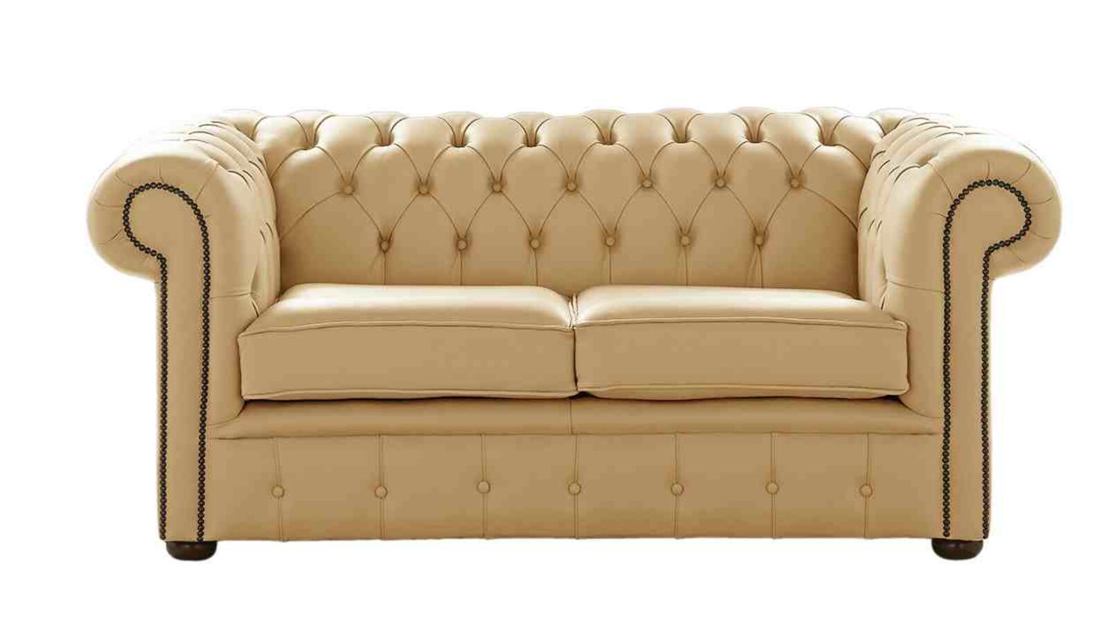 Product photograph of Chesterfield 2 Seater Shelly Angel Leather Sofa Settee from Designer Sofas 4U