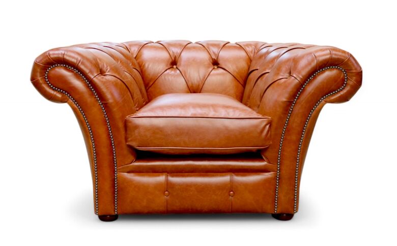 Duchess Chesterfield Club Chair Old English Malt Leather