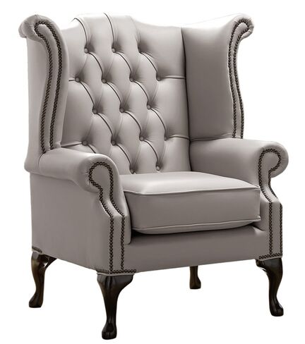 Chesterfield Queen Anne High Back Wing Chair Shelly Rocking Leather