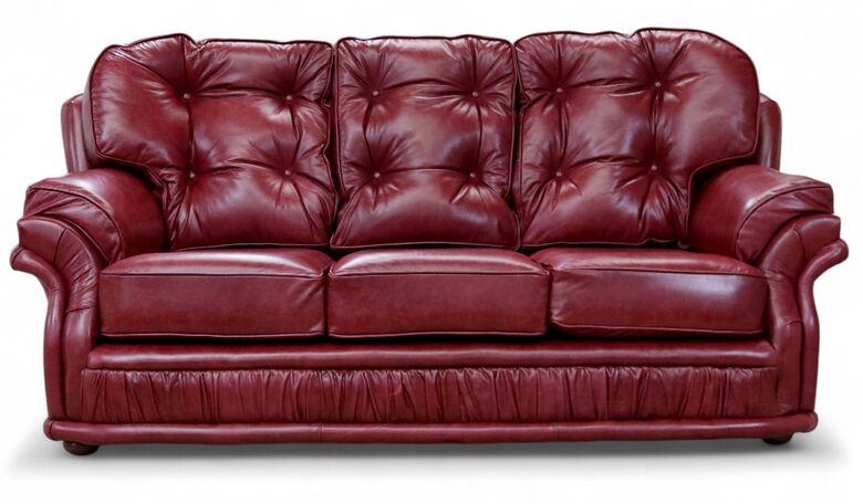 Chesterfield Knightsbridge 3 Seater Sofa Old English Burgandy Leather