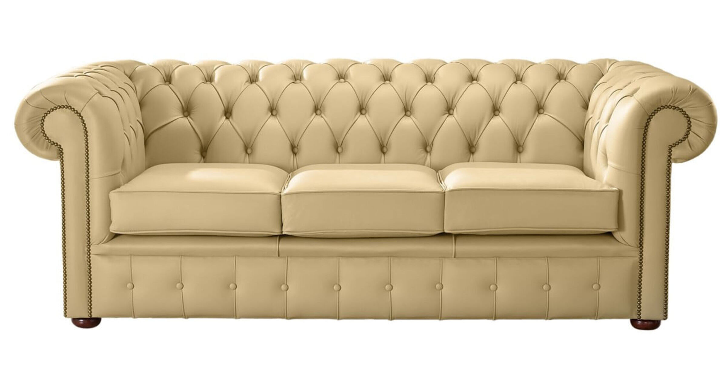 Handmade Elegance Chesterfield Shelly Angel 3 Seater Leather Sofa