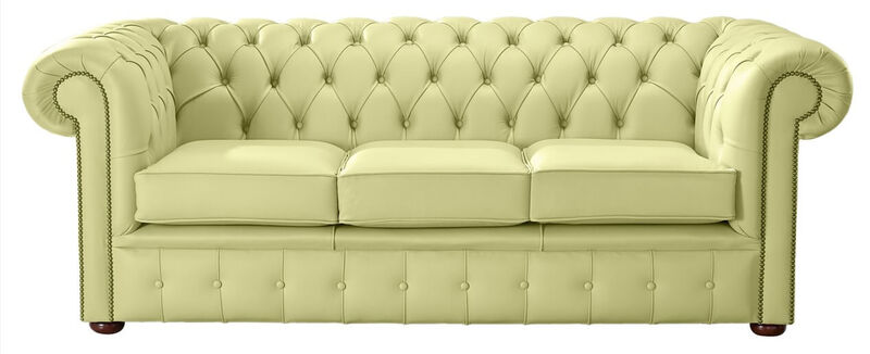 Product photograph of Chesterfield Handmade Leather Shelly Chartreuse Green 3 Amp Hellip from Designer Sofas 4U