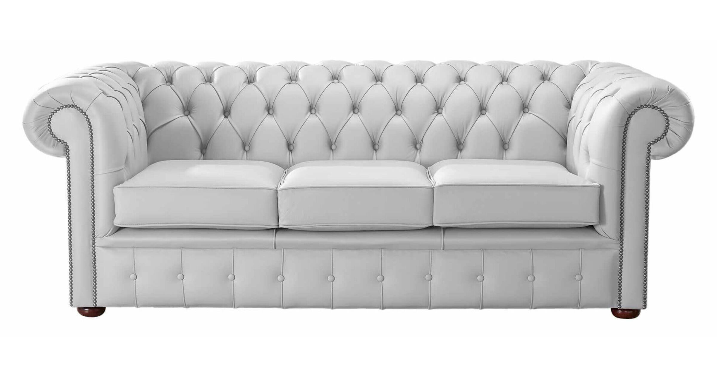 Classic Comfort Shelly Steel Leather 3Seater Sofa Settee