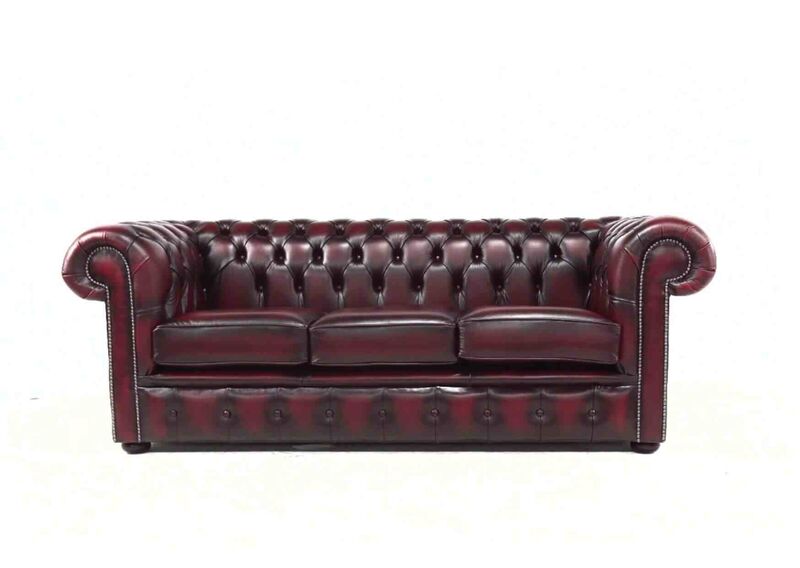 Product photograph of Chesterfield Handmade 3 Seater Sofa Antique Oxblood Red Amp Hellip from Designer Sofas 4U