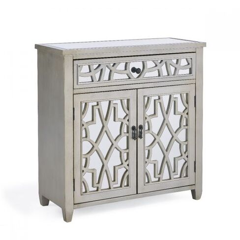 Graziana Wooden 1 Drawer 2 Doors Chest In cream