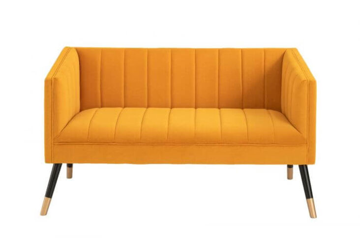 Vera Fabric Sofa Mustard