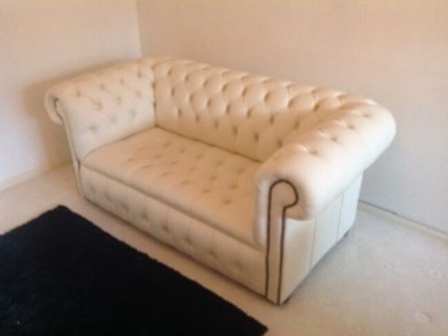 Cream Button Chesterfield Sofa Customer Picture - Designer Sofas 4U