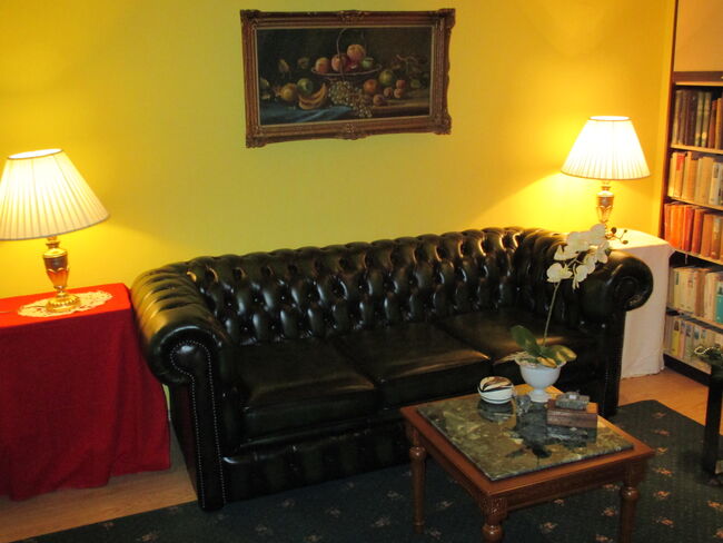 Green Antique Leather Chesterfield Sofa - Designer Sofas 4U Customer Picture