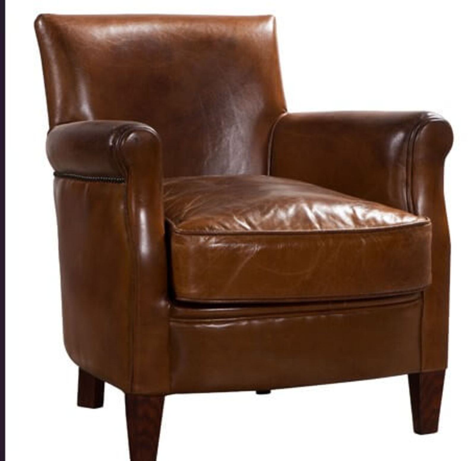 Product photograph of Alfie Vintage Distressed Leather Chair from Designer Sofas 4U