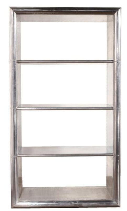 Product photograph of Aviator Aluminium Bookcase from Designer Sofas 4U