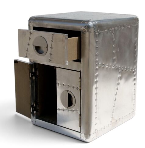 Aviator Bedside Table Cabinet