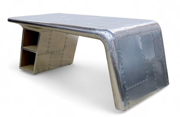 Aviator Coffee Table – Industrial Aluminium Aircraft Style