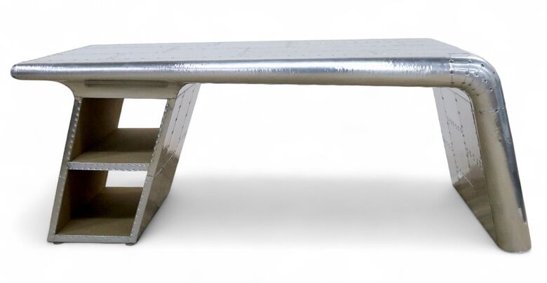 Aviator Coffee Table – Industrial Aluminium Aircraft Style