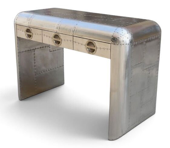 Aviator Douglas Console Table - Industrial 3 Drawer