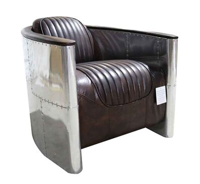 Aviator Pilot Chair Tobacco Brown Leather