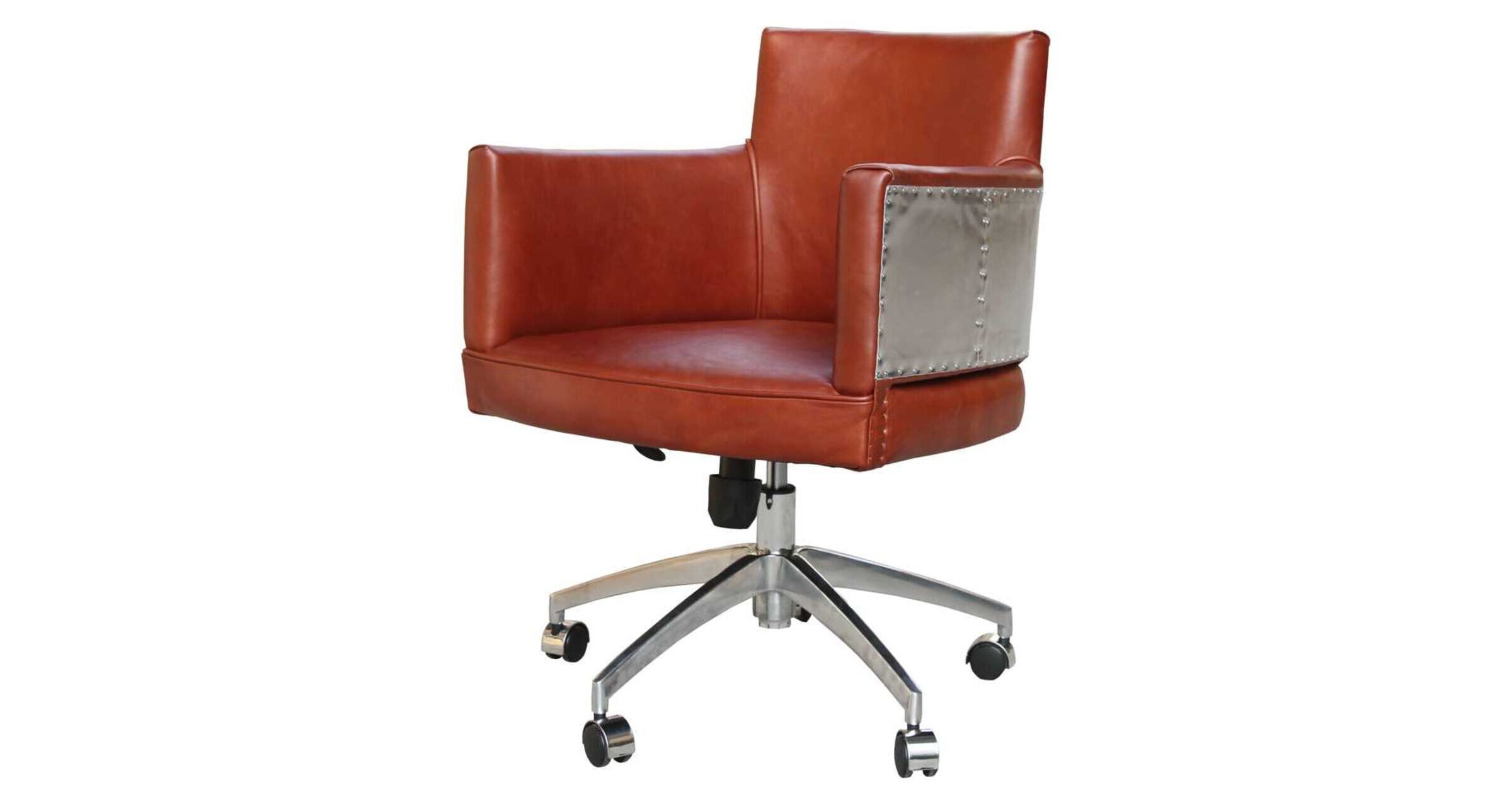 Style Aviator Swinderby Vintage Leather Office Chair Designer Sofas4u