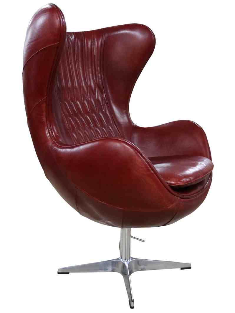 Aviator Retro Swivel Egg Vintage Rouge Red Distressed Real Leather Armchair Designer Sofas4u Aviator Retro Swivel Egg Vintage Rouge Red Distressed Real Leather Armchair Designer Sofas4u
