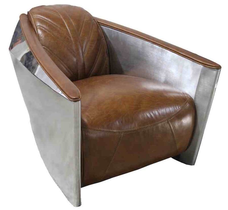 Product photograph of Aviator Titan Vintage Distressed Leather Armchair from Designer Sofas 4U