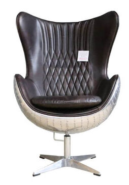 Aviator Tobacco Brown Leather Chair
