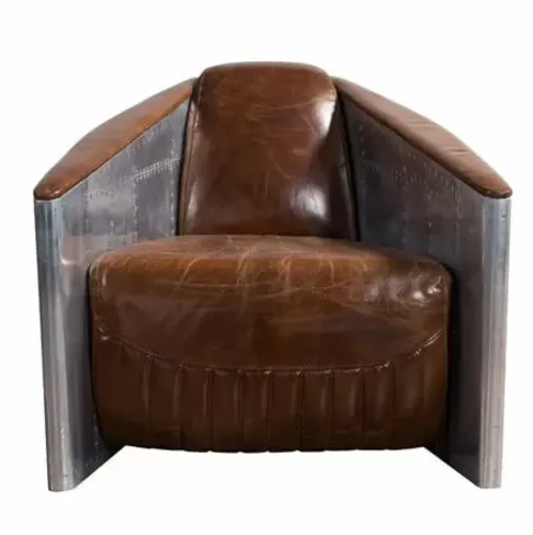 Aviator Tomcat Vintage Distressed Leather Armchair