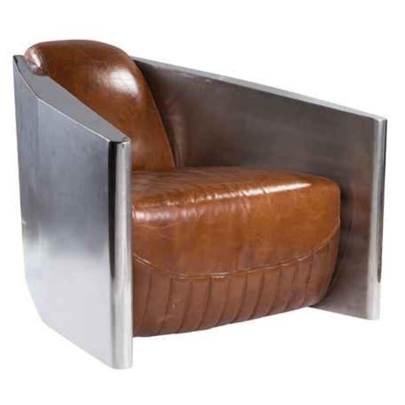 Product photograph of Aviator Vintage Distressed Leather Club Chair from Designer Sofas 4U